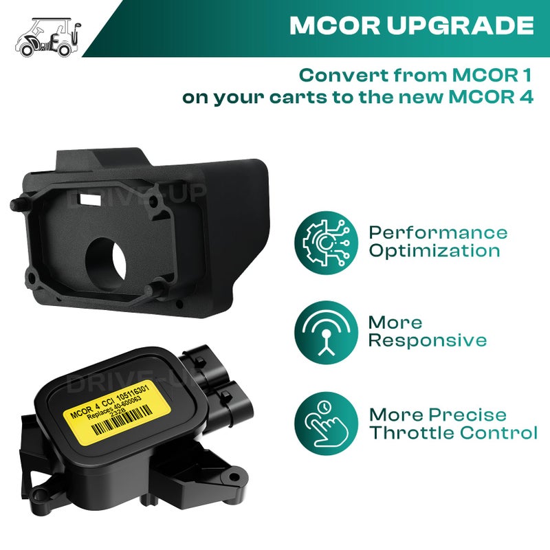 Drive-up جهاز تحكم السرعة MCOR 4 لتحويل الدواسة - يناسب كلوب كار DS/كاريال/تمبو - AM293101، 105116301 (مجموعة تحويل MCOR 4) - Image 2